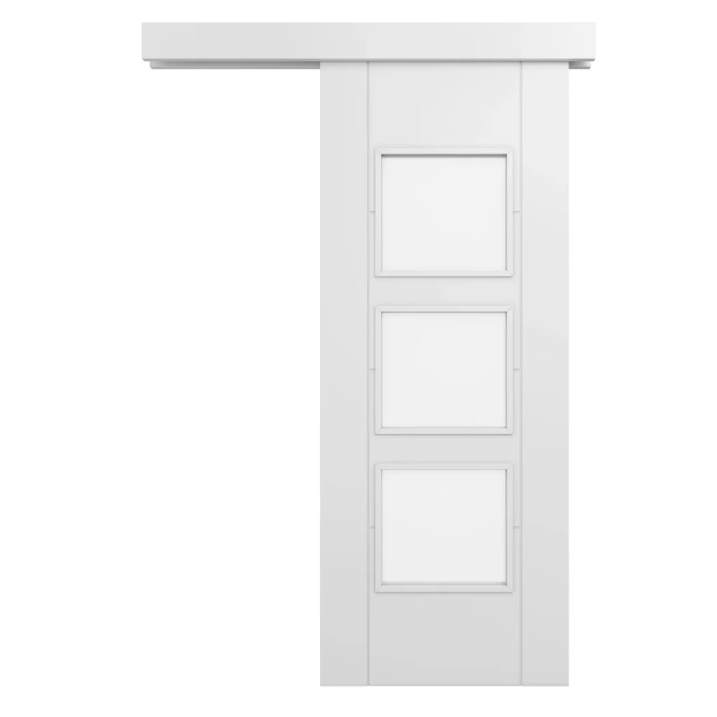 Puerta Corredera Superficie H3 Blanco Lacado 3V